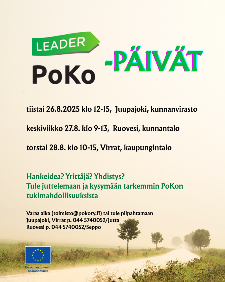 PoKo-päivät elokuussa Ylä-Pirkanmaalla